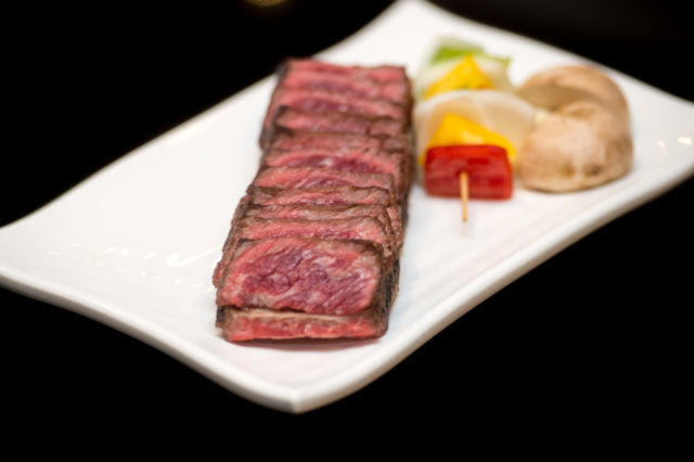 steak and kebabs