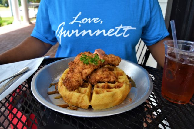 chicken and waffles